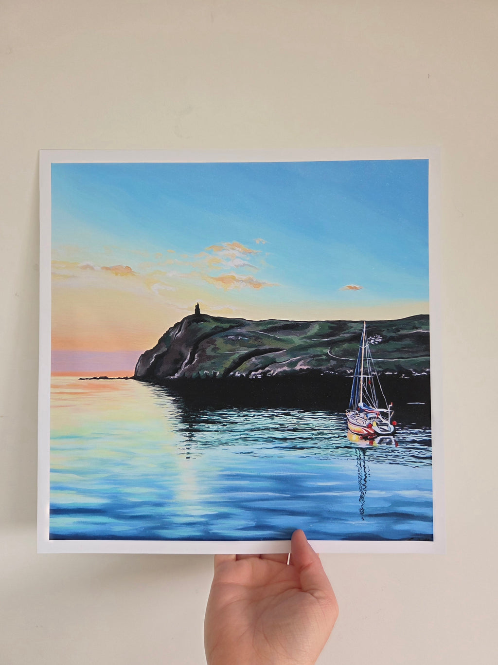 'Bradda Head Sunset' Art Print