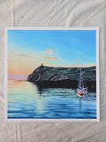 'Bradda Head Sunset' Art Print