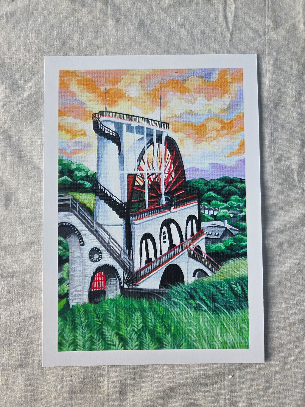 'Laxey Wheel' Art Print