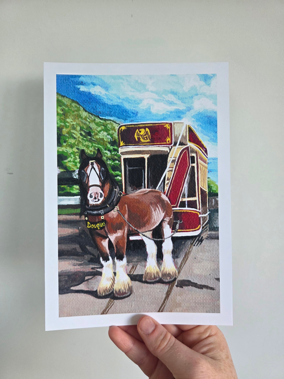 'Horse Tram' Art Print